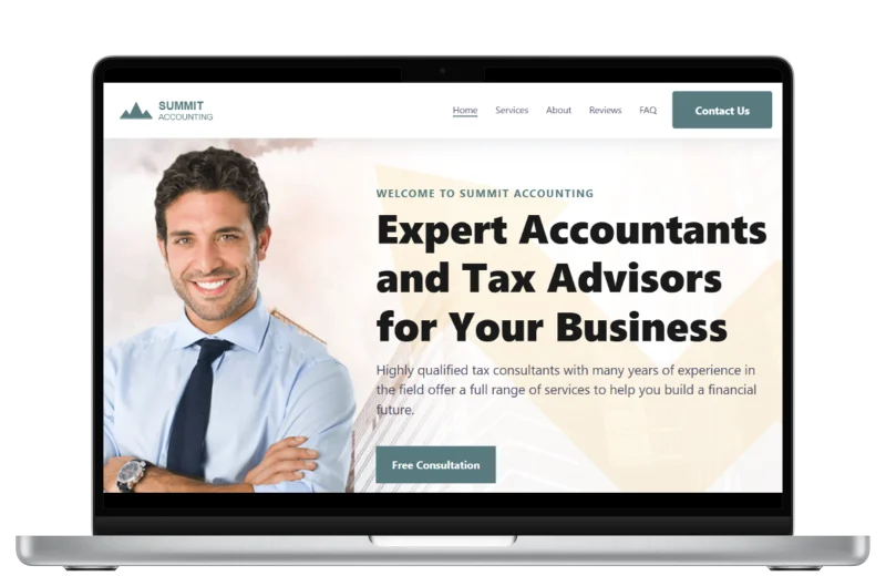 website for a roofing business